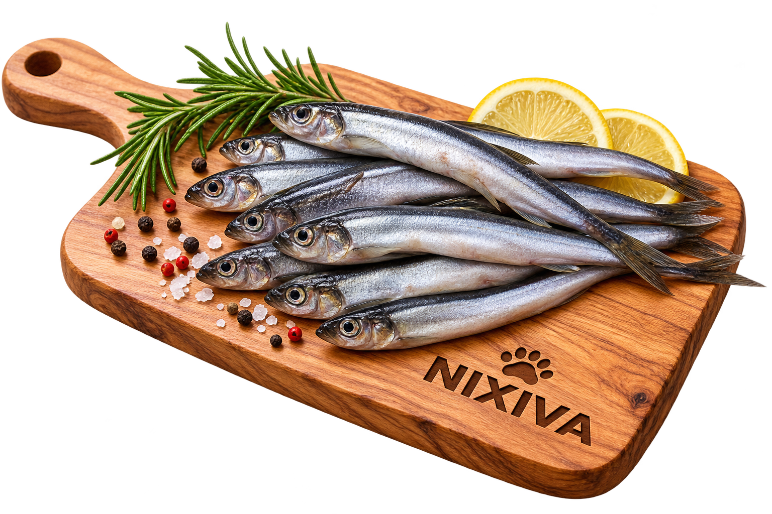 Raw capelin fish ingredient