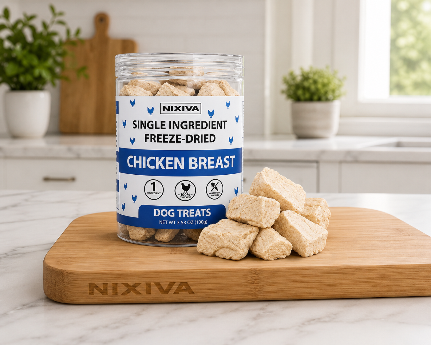 Freeze-Dried Single Ingredient Raw Chicken Breast Dog Treats