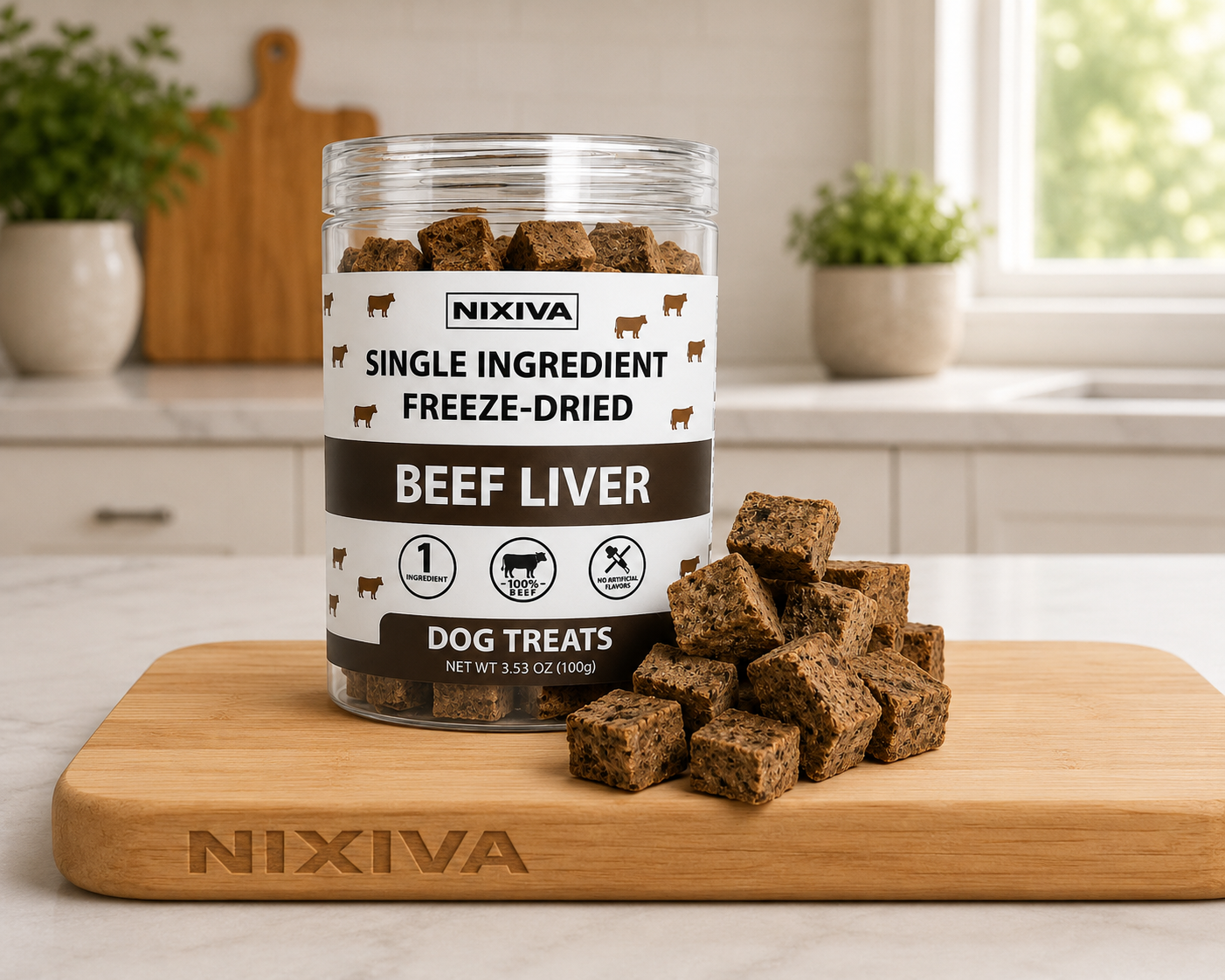 Freeze-Dried Single Ingredient Raw Beef Liver Dog Treats