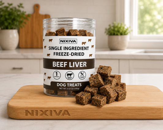 Freeze-Dried Single Ingredient Raw Beef Liver Dog Treats