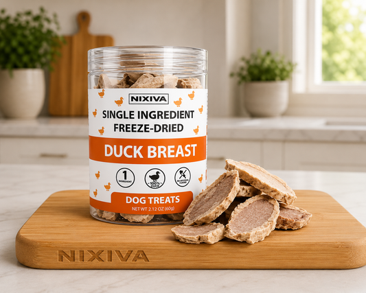 Freeze-Dried Single Ingredient Raw Duck Breast Dog Treats