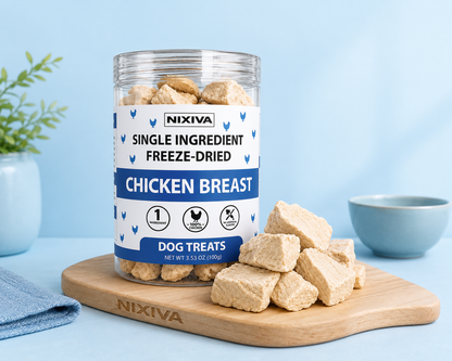 Freeze-Dried Single Ingredient Raw Chicken Bites Dog Treats