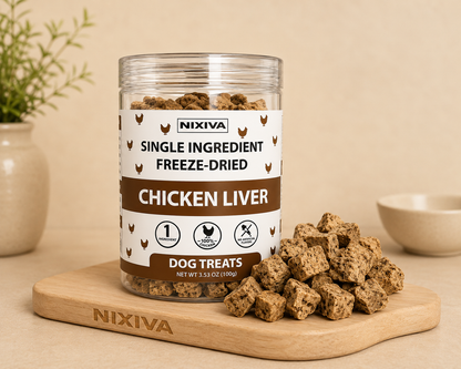Freeze-Dried Single Ingredient Raw Chicken Liver Dog Treats