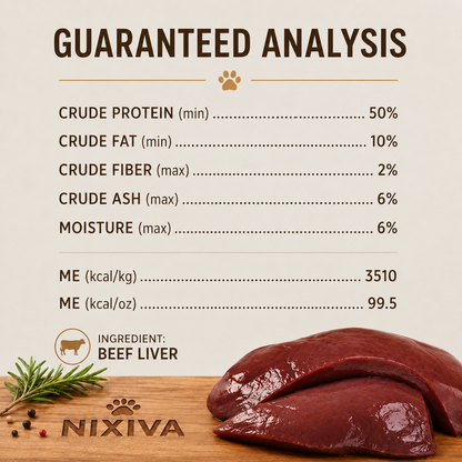 Freeze-Dried Raw Beef Liver