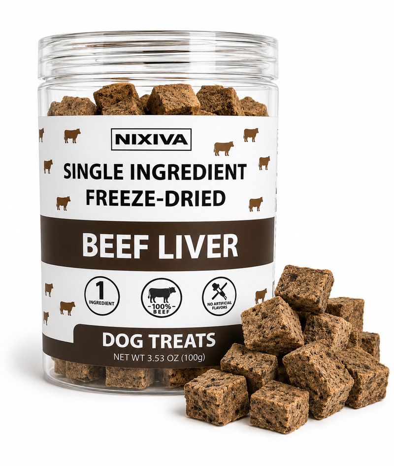 Freeze-Dried Single Ingredient Raw Beef Liver Dog Treats