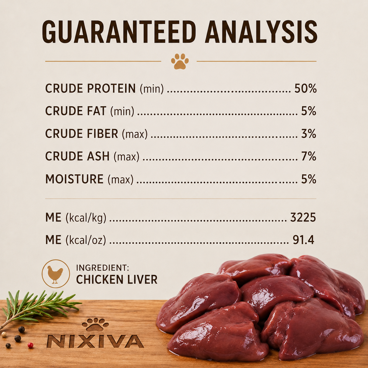 Freeze-Dried Raw Chicken Liver