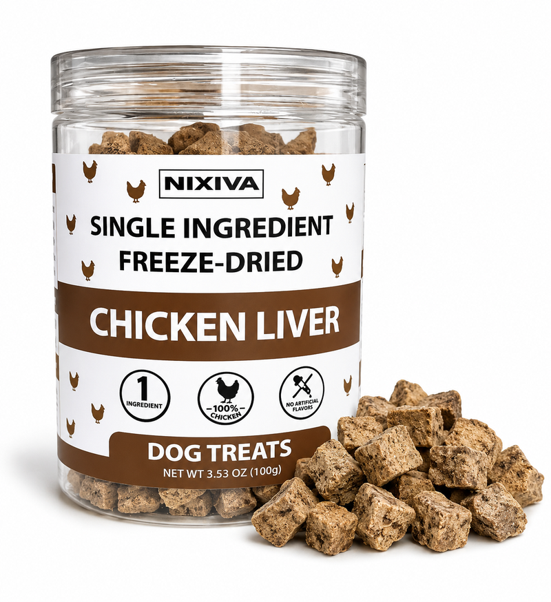 Freeze-Dried Single Ingredient Raw Chicken Liver Dog Treats