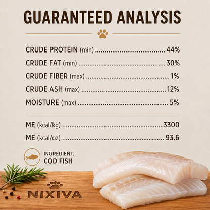 Freeze-Dried Raw Cod Fish
