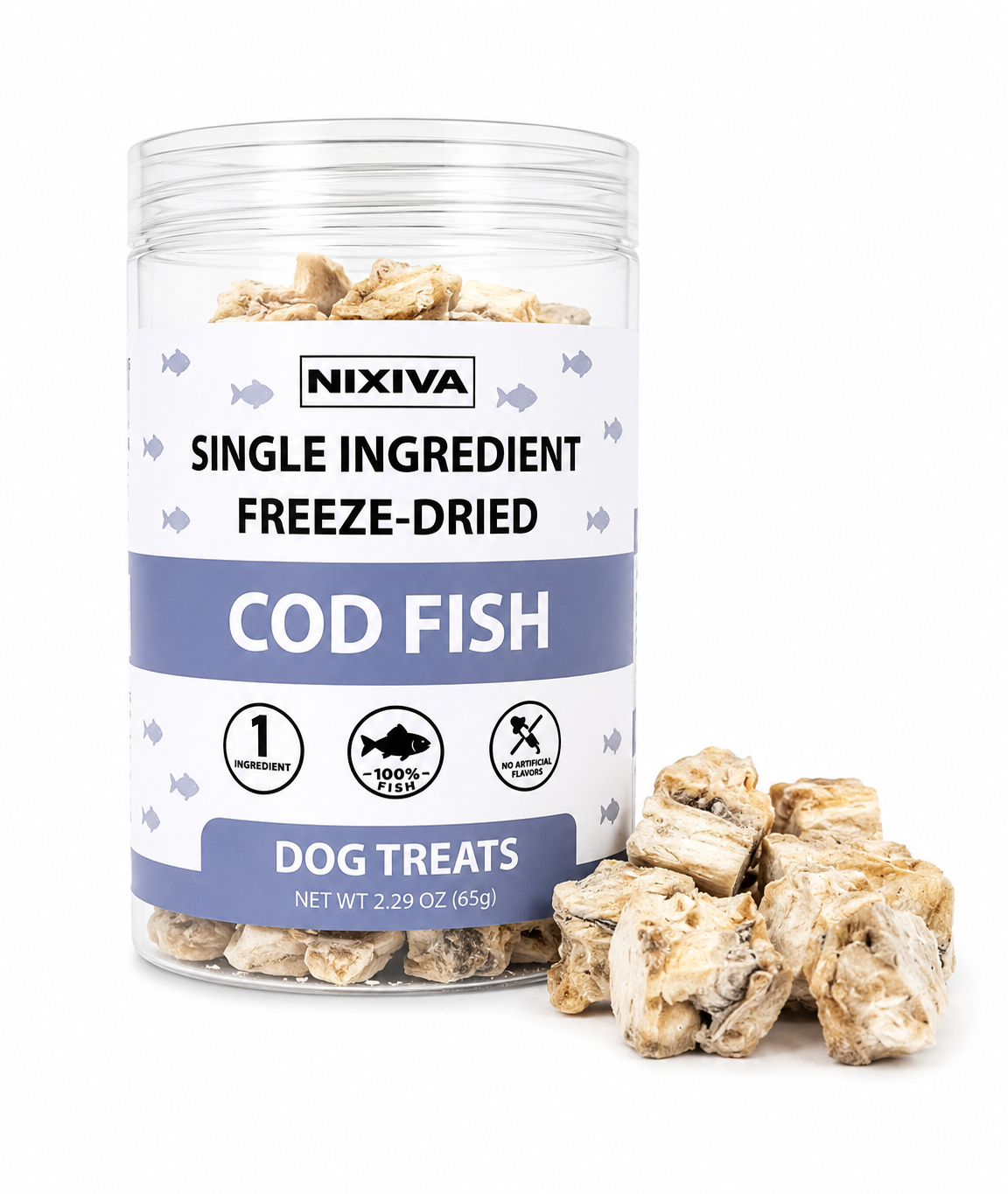 Freeze-Dried Raw Cod Fish