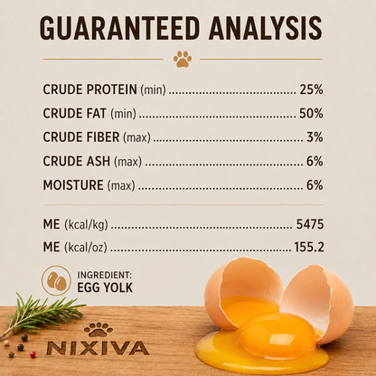 Freeze-Dried Raw Egg Yolk