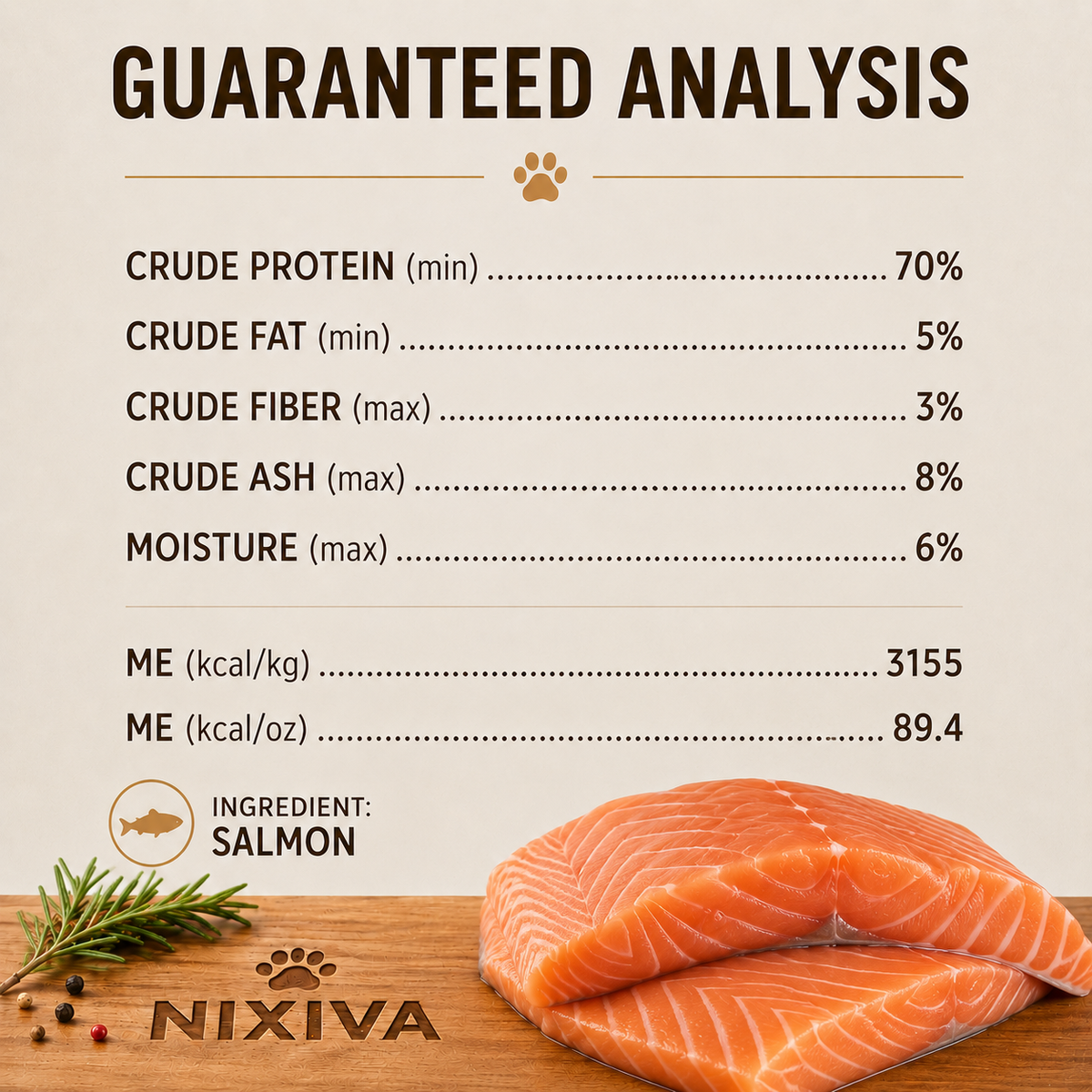 Freeze-Dried Raw Salmon Bites